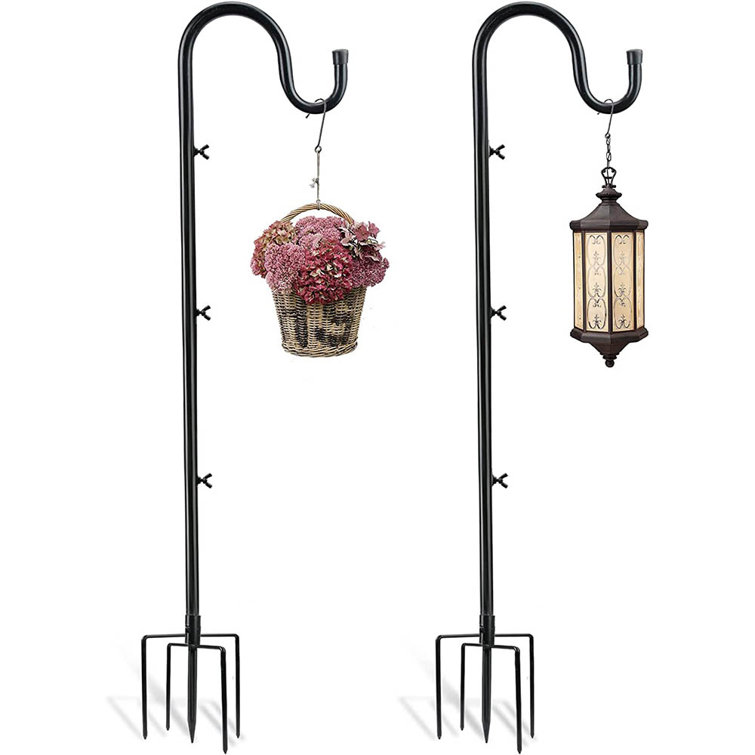 NKJUNEER Outdoor Shepherd Hooks Stand Wayfair